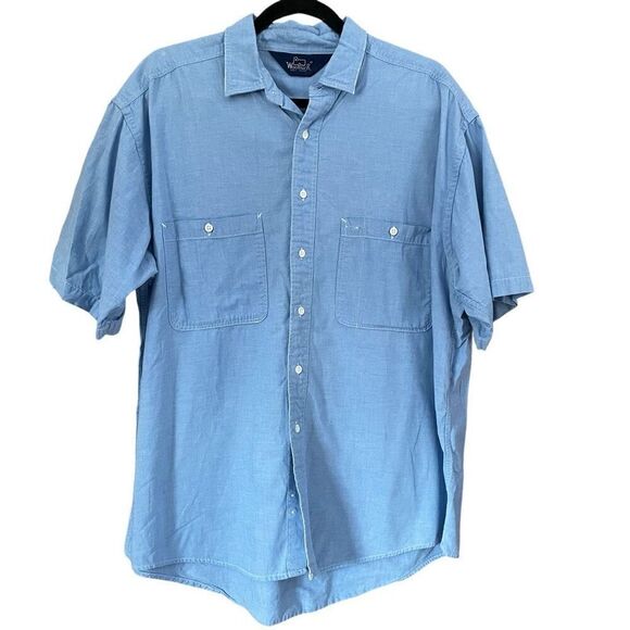 Vintage Woolrich Men’s Buttondown Short Sleeve Shirt - Picture 1 of 9